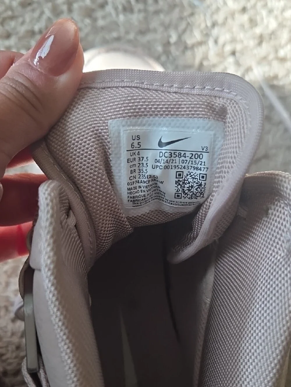 Nike Women's High-Top AF -1 Sneakers in Light Cream